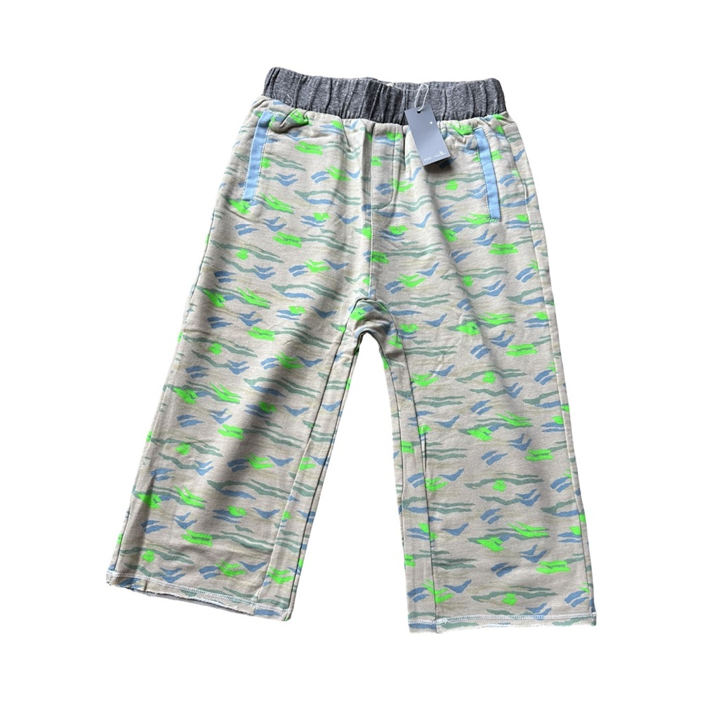 NWT Miki Miette Boys Color Blocked, Soft Modal Shorts, Tan, Blue, Green 10 years